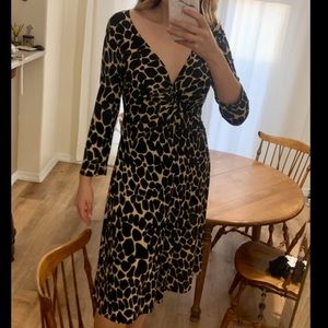 Lily Patterned Midi Dress